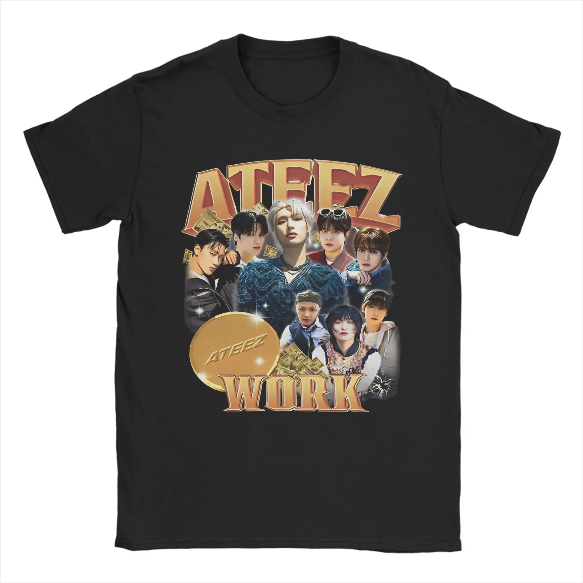 Men's Ateez Work T Shirt Cotton Clothes Vintage Short Sleeve Crew Neck Tees Summer T-Shirts
Men's Ateez Work T Shirt Cotton Clothes Vintage Short Sleeve Crew Neck Tees Summer T-Shirts