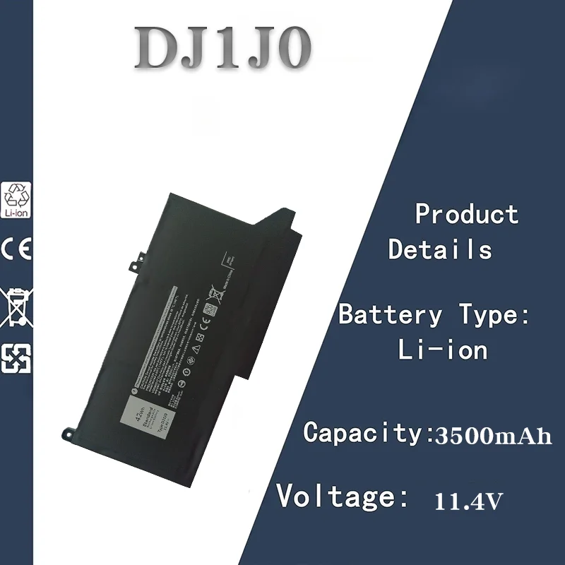 Dell DJ1J0 F3YGT аккумулятор для ноутбука 11,4 В/7,6 В 3500 мАч/7800 мАч Замена для ноутбука Latitude 7280 7380 7480 7290
Dell DJ1J0 F3YGT аккумулятор для ноутбука 11,4 В/7,6 В 3500 мАч/7800 мАч Замена для ноутбука Latitude 7280 7380 7480 7290