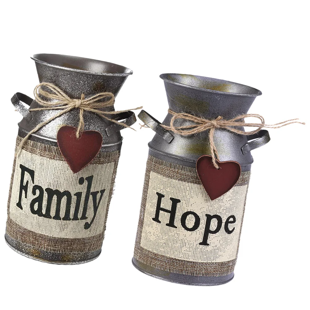 2pcs Creative Vase Home Decor Vintage Flower Vase Iron Craft Vase Ornament Living Room Decor (Faith, Hope)
2pcs Creative Vase Home Decor Vintage Flower Vase Iron Craft Vase Ornament Living Room Decor (Faith, Hope)