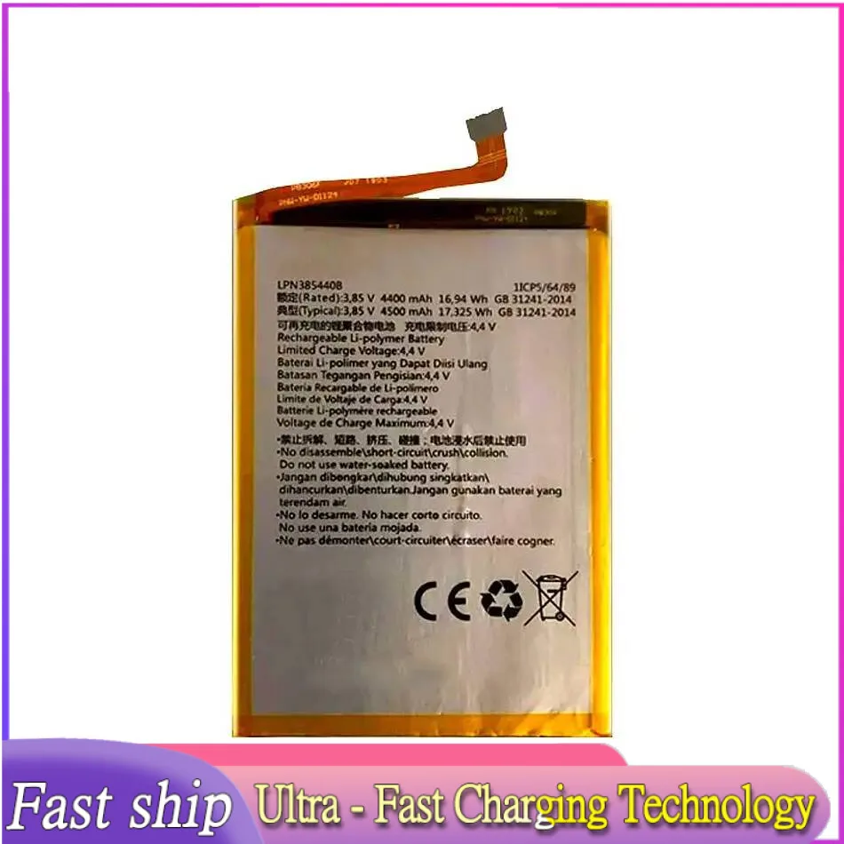 High-Capacity LPN385440B Reliable Replacement Mobile Phone Battery 4500mAh For Hisense U30 S10 HLTE720T
High-Capacity LPN385440B Reliable Replacement Mobile Phone Battery 4500mAh For Hisense U30 S10 HLTE720T