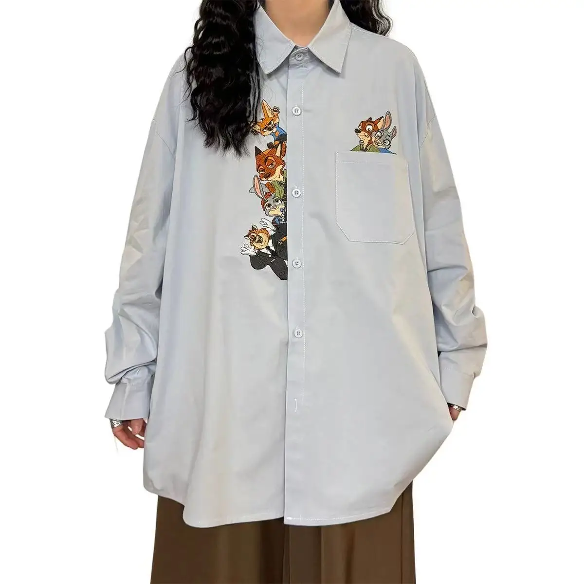 Американская мультяшная милая ретро-рубашка с вышивкой, весна 2026, новая модель, с длинным рукавом, для женщин, свободная повседневная парная рубашка, модный топ
Американская мультяшная милая ретро-рубашка с вышивкой, весна 2026, новая модель, с длинным рукавом, для женщин, свободная повседневная парная рубашка, модный топ