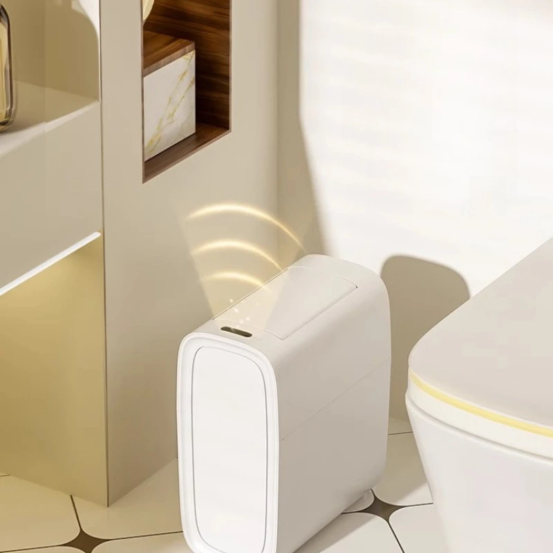 Smart trash can induction automatic bag laying household 2025 new bathroom with lid narrow slot toilet paper bucket
Smart trash can induction automatic bag laying household 2025 new bathroom with lid narrow slot toilet paper bucket