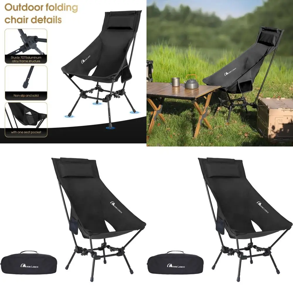 Adjustable Oversized High-Back Beach and Lawn Chair for Adults - Large Capacity, Heavy Duty Black
Adjustable Oversized High-Back Beach and Lawn Chair for Adults - Large Capacity, Heavy Duty Black