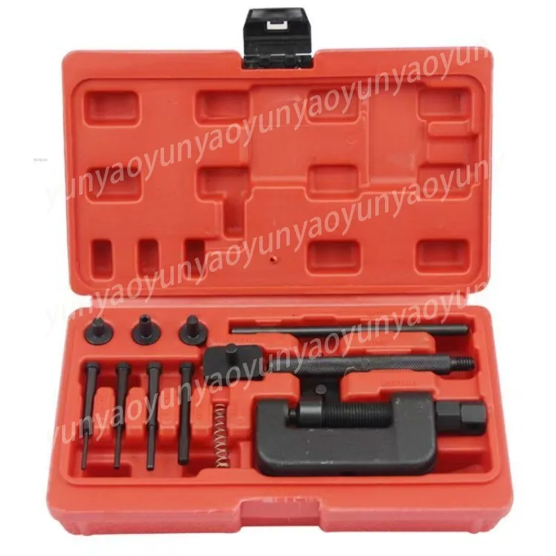 13Pcs Splitter Link Riveter Set Riveting Repair Tool Kit Motorcycle Bike Heavy Duty With Red Case Cam Drive Chain Breaker
13Pcs Splitter Link Riveter Set Riveting Repair Tool Kit Motorcycle Bike Heavy Duty With Red Case Cam Drive Chain Breaker