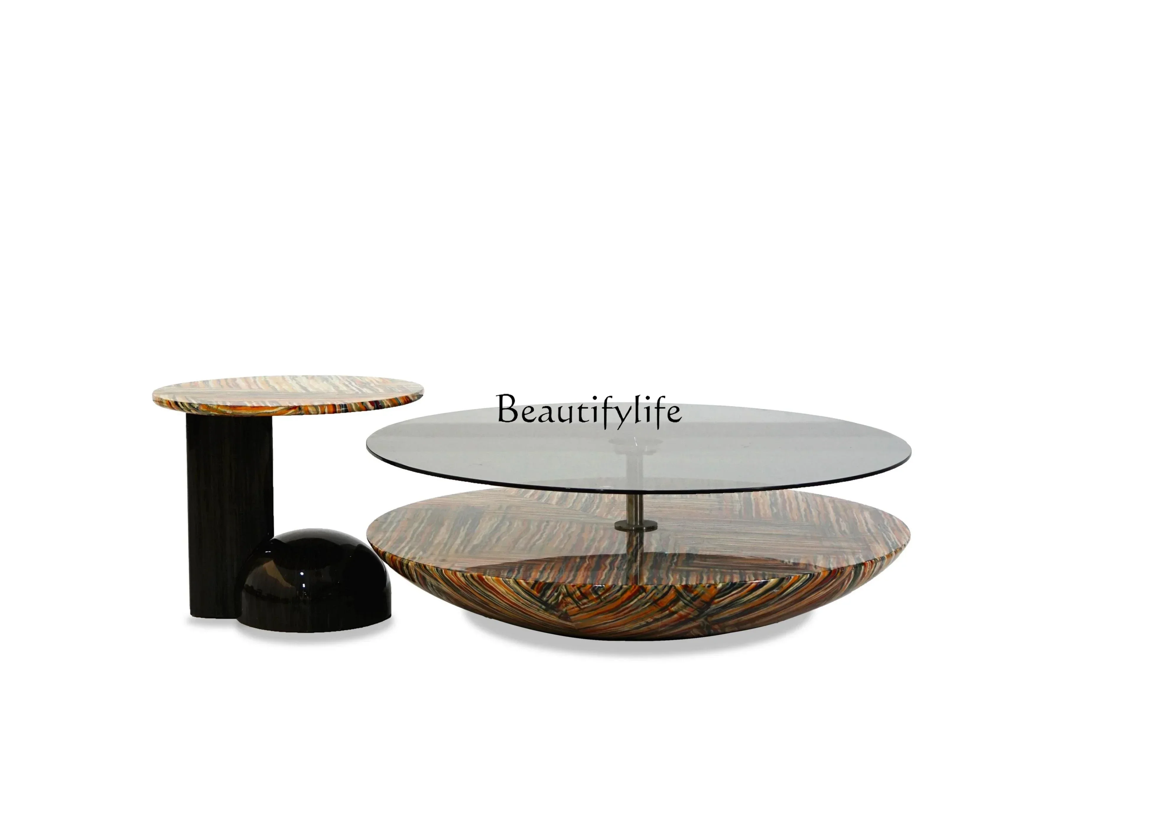 Modern light luxury tempered glass round coffee table designer minimalist high-end living room home rotating coffee tablelx
Modern light luxury tempered glass round coffee table designer minimalist high-end living room home rotating coffee tablelx