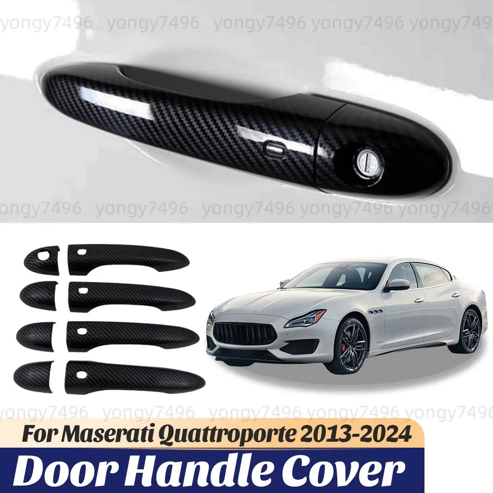 For Maserati Quattroporte 2013 - 2024 Carbon Fiber Glossy Black Car Door Handle Cover Decoration Cars Accessories Styling
For Maserati Quattroporte 2013 - 2024 Carbon Fiber Glossy Black Car Door Handle Cover Decoration Cars Accessories Styling