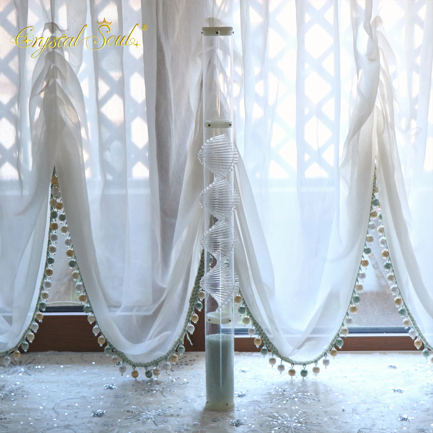Crystal Soul Customizable 1Min 10 Min 15 Min Sound Healing Clear DNA Rain Stick Imitates Rain Instruments
Crystal Soul Customizable 1Min 10 Min 15 Min Sound Healing Clear DNA Rain Stick Imitates Rain Instruments