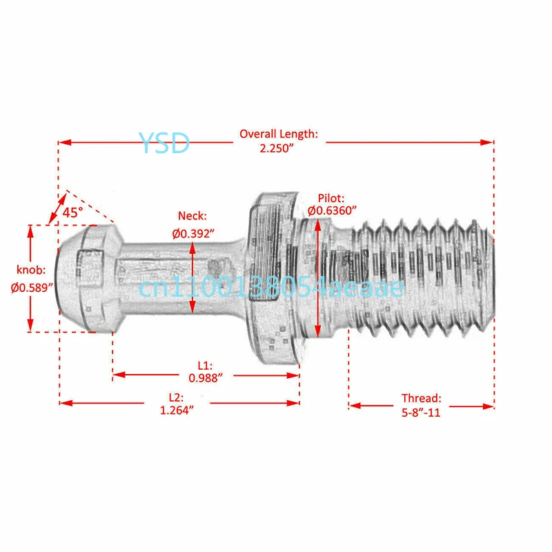 10PCS CAT40 45° Pull Stud Retention Knob Anti-Crack CNC Mill Tool Holder for HAAS CAT CNC Machine Tool Accessories
10PCS CAT40 45° Pull Stud Retention Knob Anti-Crack CNC Mill Tool Holder for HAAS CAT CNC Machine Tool Accessories