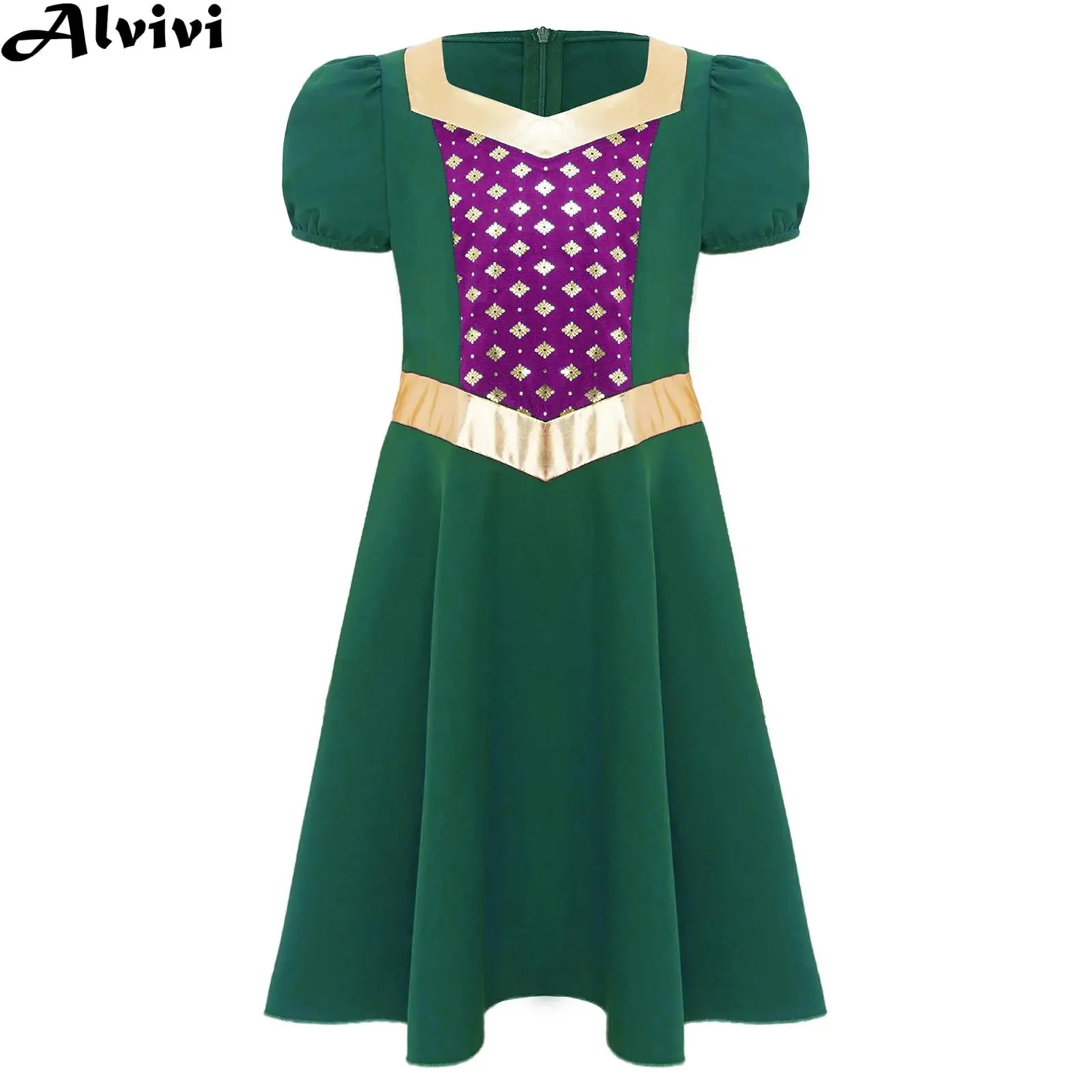 Детское средневековое платье принцессы для девочек, блестящее металлическое платье в стиле ретро с короткими рукавами, карнавальный костюм королевского дворянства на Хэллоуин
Детское средневековое платье принцессы для девочек, блестящее металлическое платье в стиле ретро с короткими рукавами, карнавальный костюм королевского дворянства на Хэллоуин