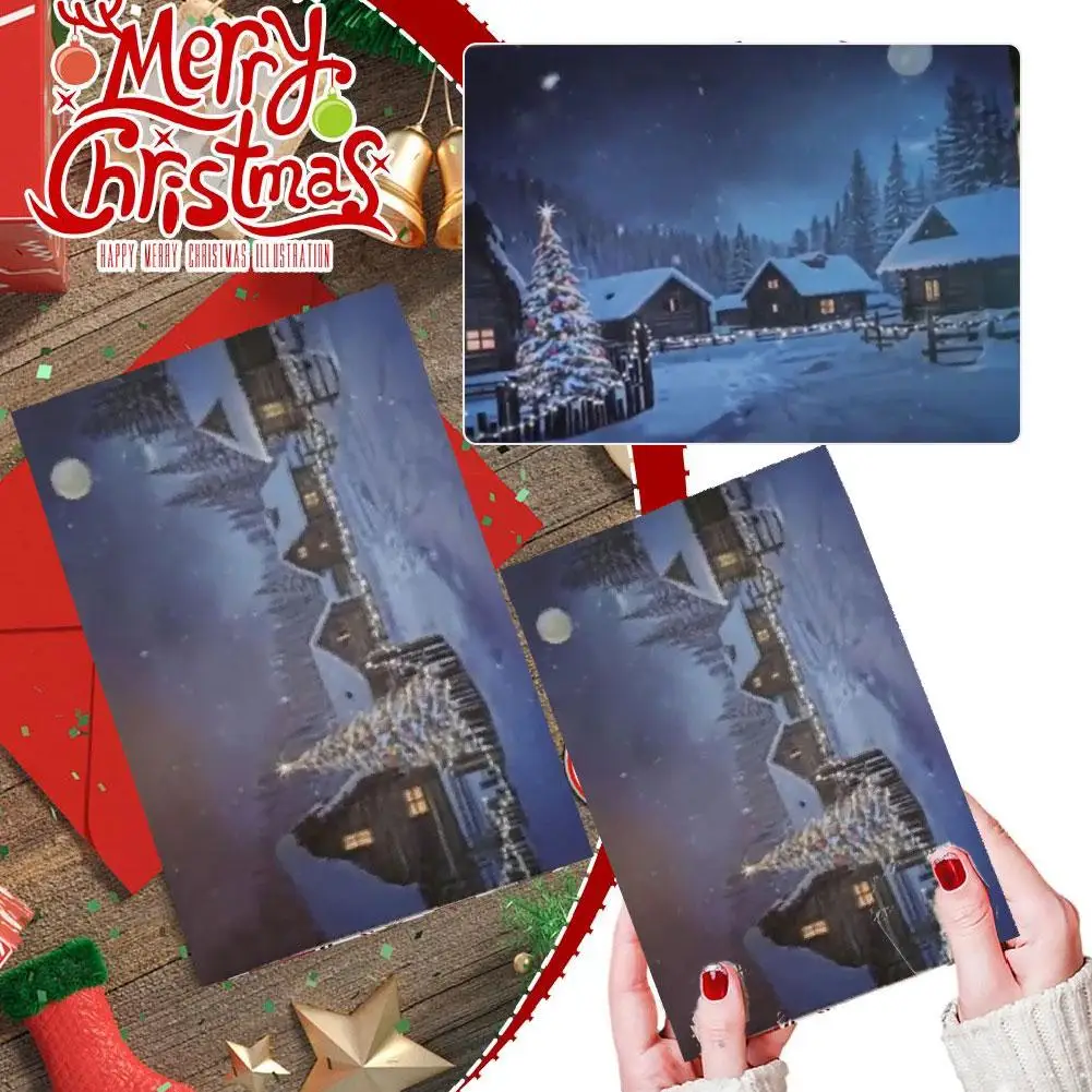 Warm Color-changing Christmas Greeting Cards Temperature Christmas Greeting Change Tree Surprise Magic Card G2R8
Warm Color-changing Christmas Greeting Cards Temperature Christmas Greeting Change Tree Surprise Magic Card G2R8