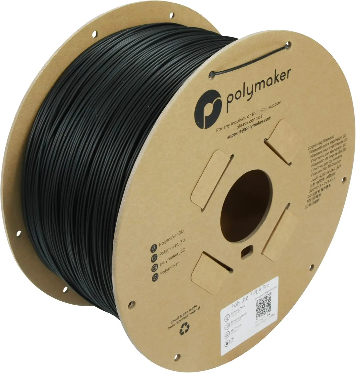 Tough PLA Pro Filament 1.75mm 3kg, High Rigidity Black 3D Printer Filament, Easy to Print with Most FDM Printers
Tough PLA Pro Filament 1.75mm 3kg, High Rigidity Black 3D Printer Filament, Easy to Print with Most FDM Printers