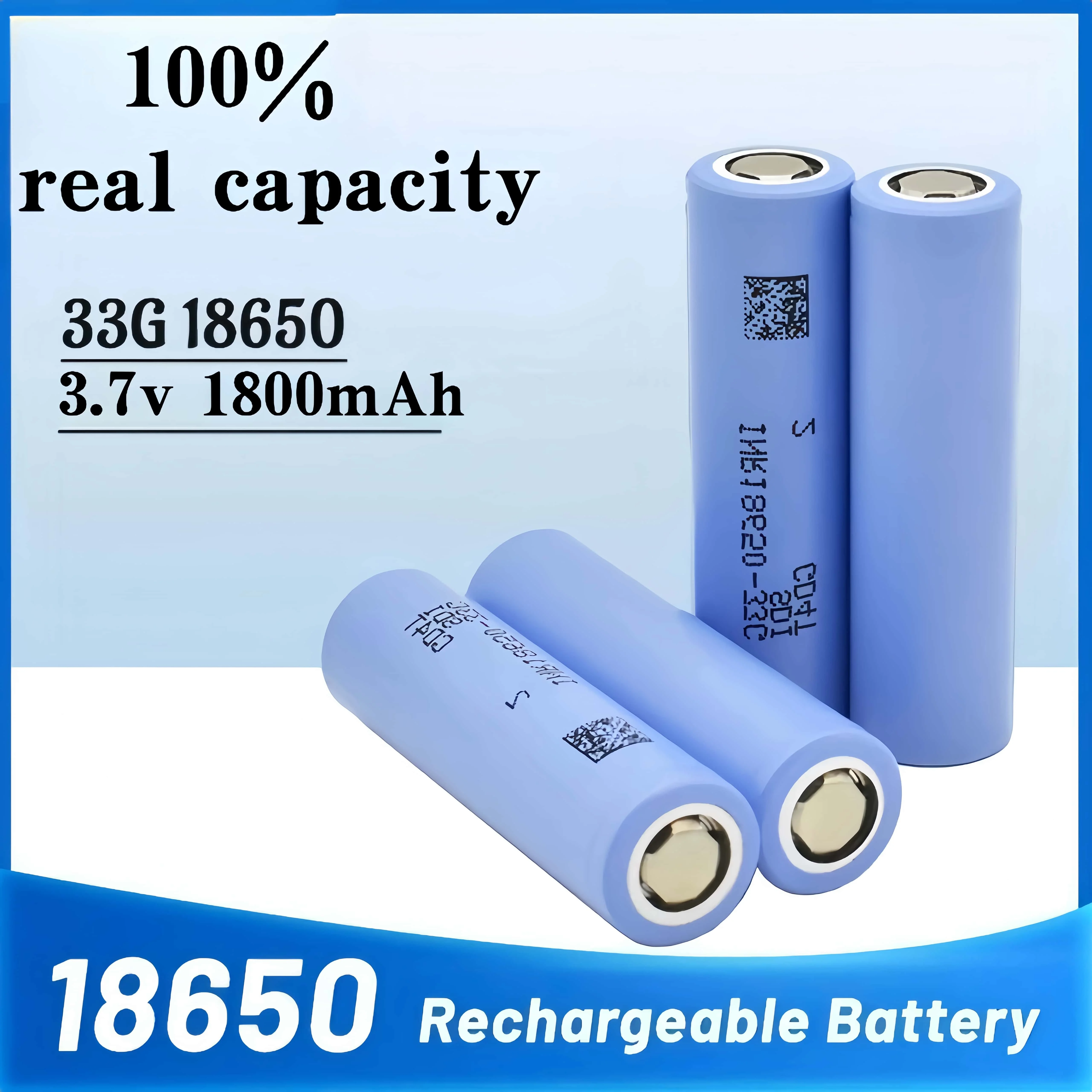 For Samsung 33G INR 18650 33G 3.7V1800mah 18650 Battery 20A Rechargeable Li-ion Battery Replacement Exteral Battery for Samsung
For Samsung 33G INR 18650 33G 3.7V1800mah 18650 Battery 20A Rechargeable Li-ion Battery Replacement Exteral Battery for Samsung