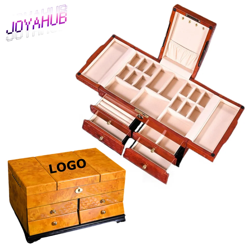 Настраиваемый логотип в стиле ретро, твердая древесина, глянцевая краска, шкатулка для драгоценностей, замок для дома, многослойный браслет для хранения ювелирных изделий, витрина, подарок 
Настраиваемый логотип в стиле ретро, твердая древесина, глянцевая краска, шкатулка для драгоценностей, замок для дома, многослойный браслет для хранения ювелирных изделий, витрина, подарок