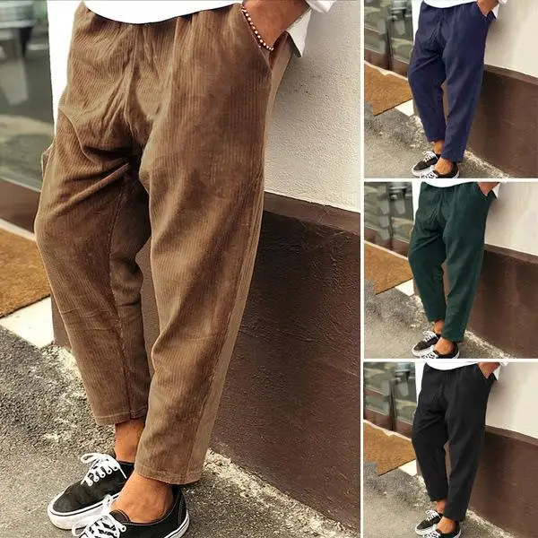 Men's High Waist Straight Leg Corduroy Pants Crop Length Simple Sle Neutral Casual een Color Pattern
Men's High Waist Straight Leg Corduroy Pants Crop Length Simple Sle Neutral Casual een Color Pattern