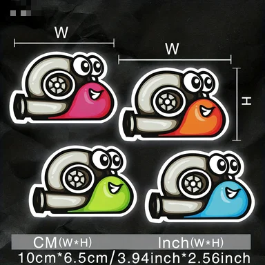 Cute Turbo Snail Waterproof Vinyl Sticker For Car Motorcycle Helmet Decal
Cute Turbo Snail Waterproof Vinyl Sticker For Car Motorcycle Helmet Decal