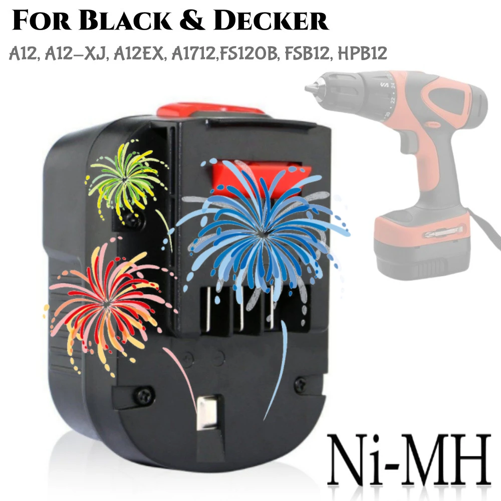 New 12V 6000mah Rechargeable Tool Battery for Black & Decker A12 A12ex Fsb12 Fs120b A1712 Hp12k HP12 Lithium Ion Replacement Dri
New 12V 6000mah Rechargeable Tool Battery for Black & Decker A12 A12ex Fsb12 Fs120b A1712 Hp12k HP12 Lithium Ion Replacement Dri