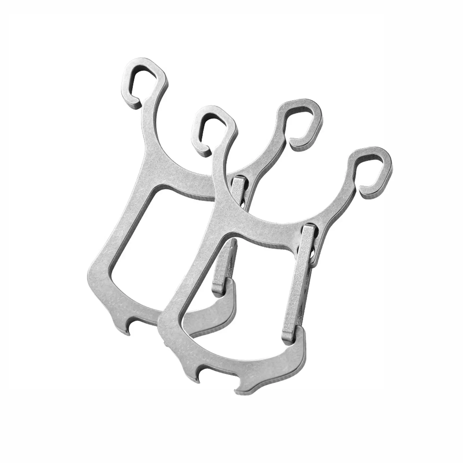 2 Pack Titanium Keychain Survival Tool Multifunctional Bottle Opener Slingshot Clip for Outdoor Backpacking Hiking Travel EDC
2 Pack Titanium Keychain Survival Tool Multifunctional Bottle Opener Slingshot Clip for Outdoor Backpacking Hiking Travel EDC