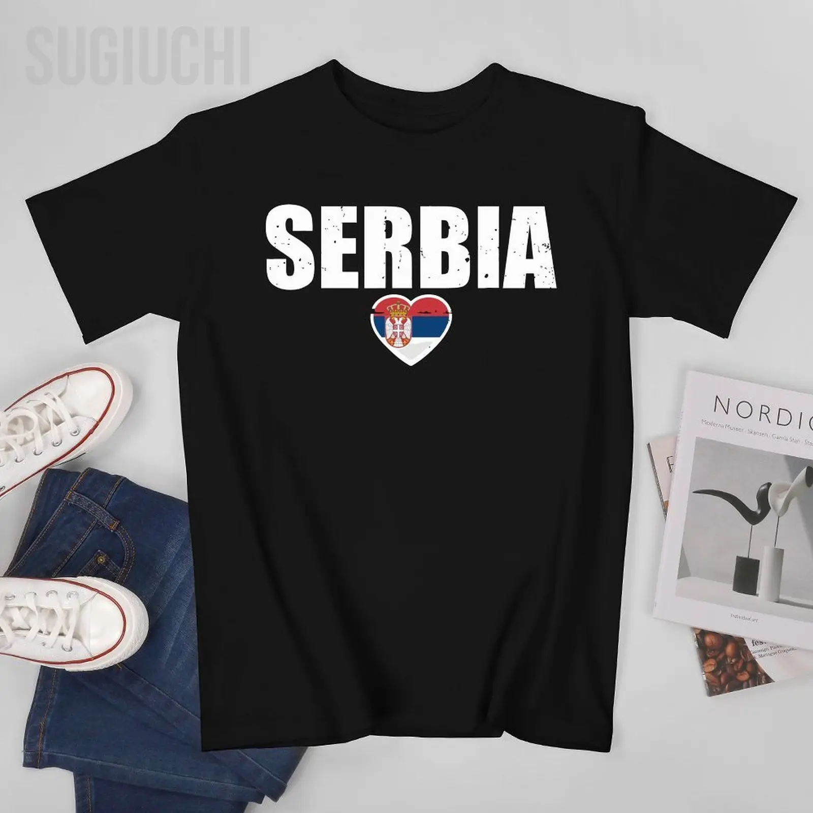 Мужская футболка унисекс с сербским сердцем и флагом Сербии, футболки с круглым вырезом, футболка для женщин и мальчиков, футболка из 100% хлопка
Мужская футболка унисекс с сербским сердцем и флагом Сербии, футболки с круглым вырезом, футболка для женщин и мальчиков, футболка из 100% хлопка