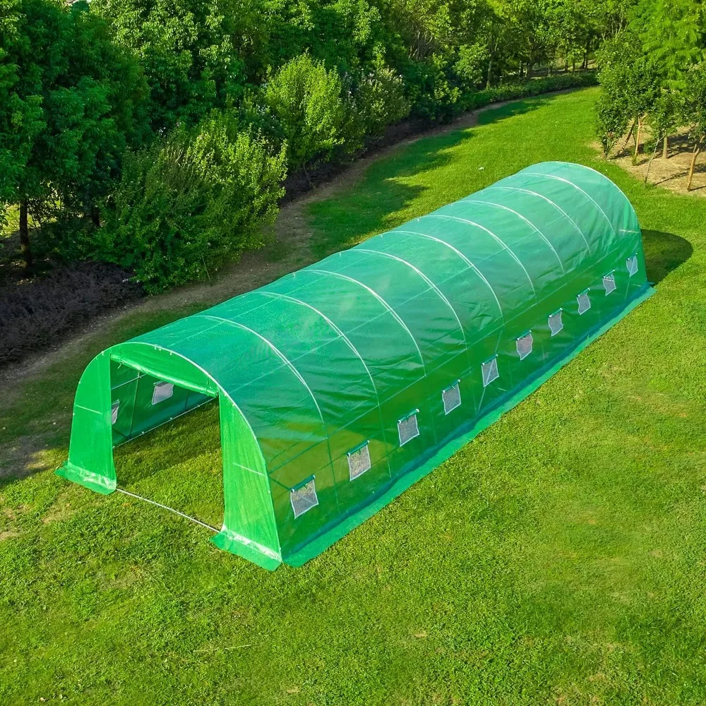 40'×12'×7.5' Greenhouse, Portable Greenhouse with 2 Roll-up Zippered Doors & 20 Screen Windows, Greenhouses
40'×12'×7.5' Greenhouse, Portable Greenhouse with 2 Roll-up Zippered Doors & 20 Screen Windows, Greenhouses