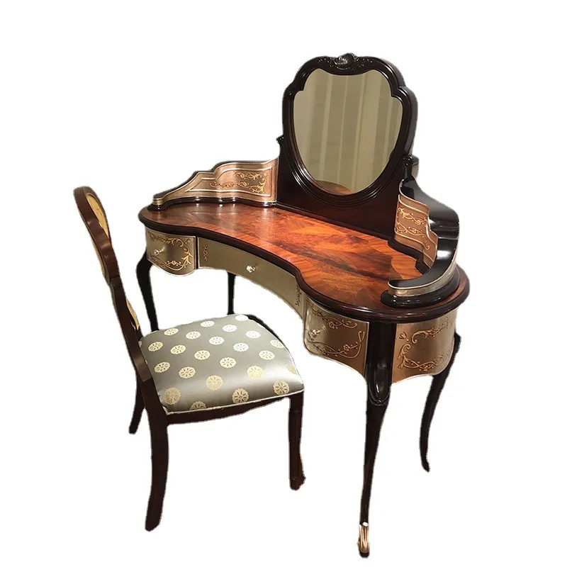 Neoclassical dressing chair European light luxury British dining chair villa mansion painted leisure chair furniture
Neoclassical dressing chair European light luxury British dining chair villa mansion painted leisure chair furniture