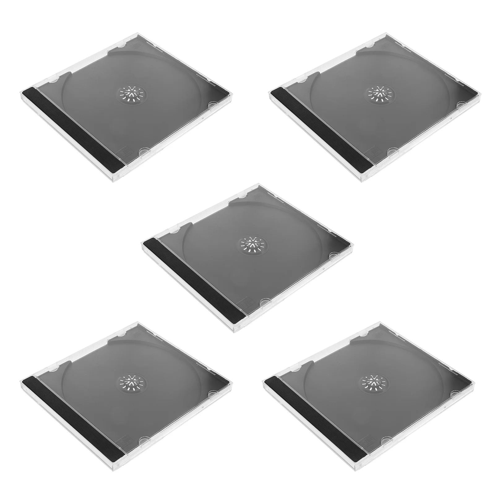5 Pcs CD Case Dvd Holder Disc Boxes Hard Plastic Storage ganizer Reusable Portable Clear Black 100 Capacity Scratch
5 Pcs CD Case Dvd Holder Disc Boxes Hard Plastic Storage ganizer Reusable Portable Clear Black 100 Capacity Scratch