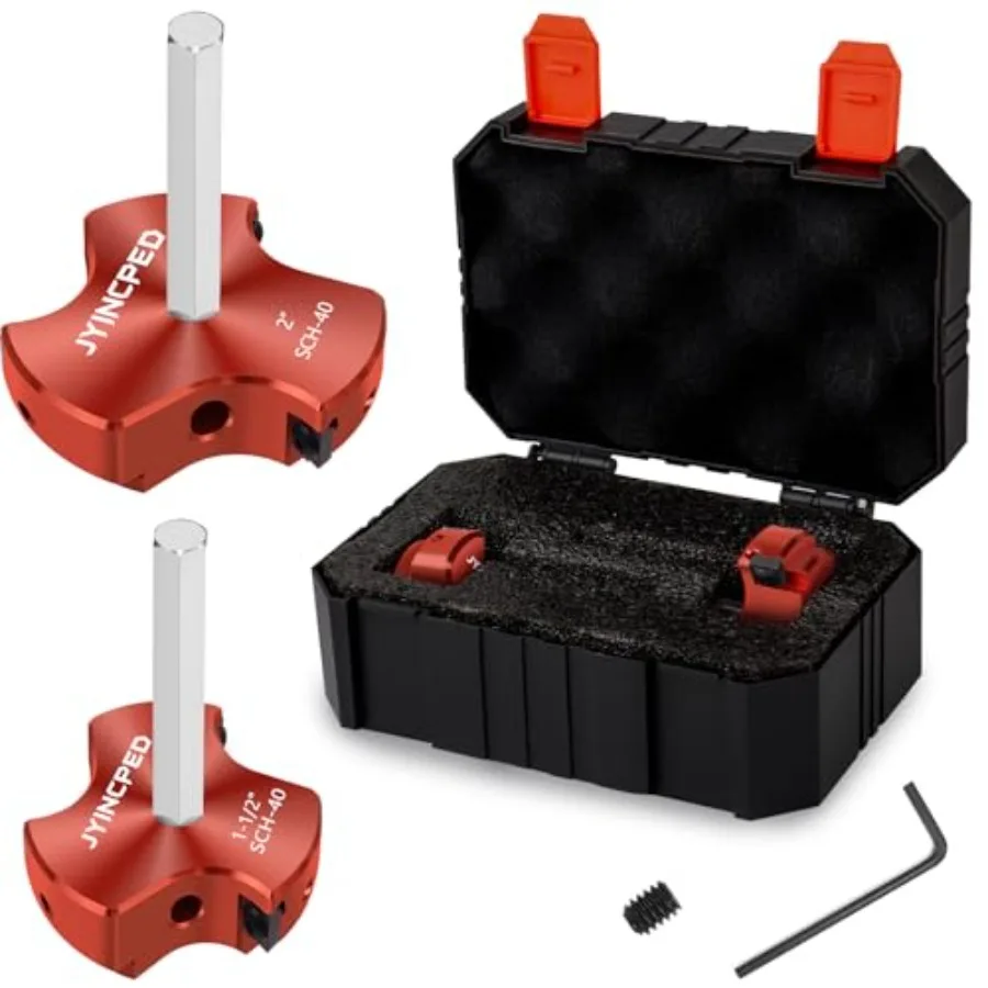 Blade PVC Pipe Reamer Kit and Pcs Plastic Pipe PVC Reamer Kit Plumbing Tool Socket Saver Fitting Saver for Sch.0 CPVC ABS Socke
Blade PVC Pipe Reamer Kit and Pcs Plastic Pipe PVC Reamer Kit Plumbing Tool Socket Saver Fitting Saver for Sch.0 CPVC ABS Socke