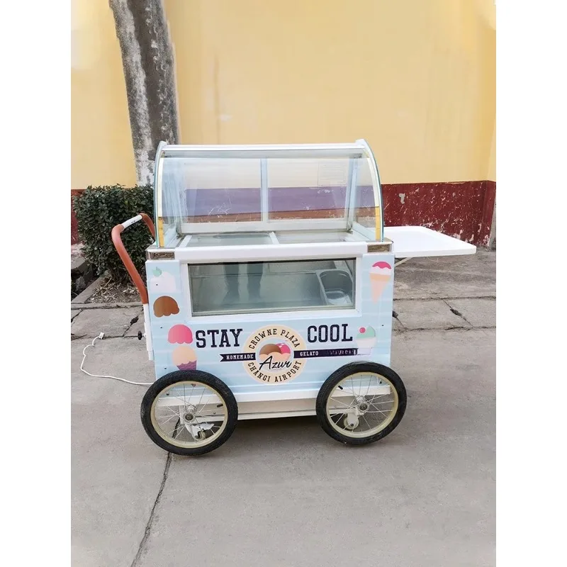 Small frozen refrigerated cart Creative shopping mall exhibition ice cream milk tea juice Internet celebrity cold drink cart
Small frozen refrigerated cart Creative shopping mall exhibition ice cream milk tea juice Internet celebrity cold drink cart