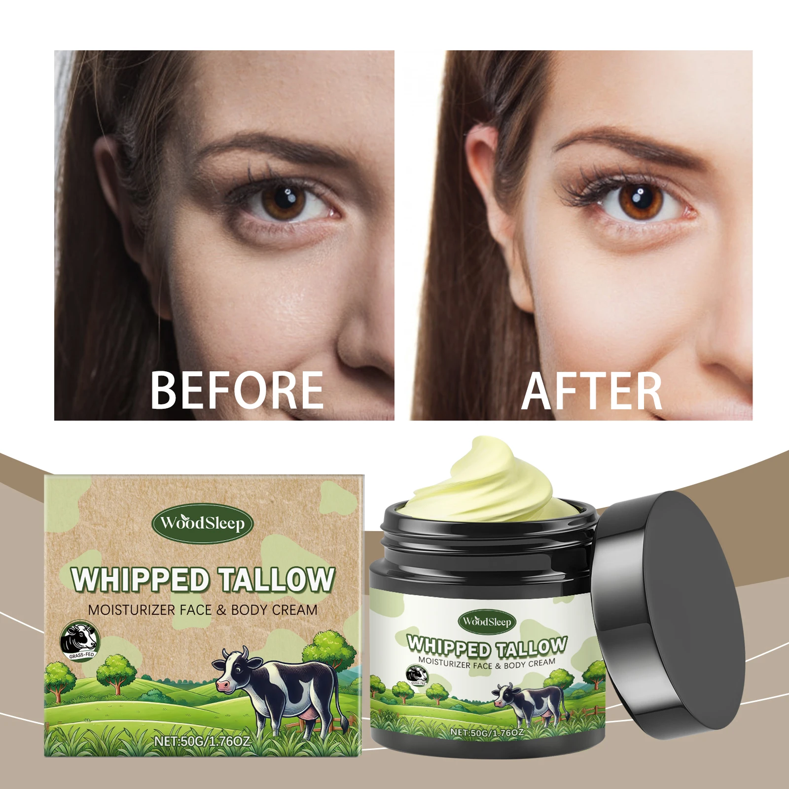 Deep Repair Moisturizer Lightens Fine Lines, Deeply Moisturizes, Nourishes, Lifts, Firms, Repairs Skin, Brightens And Whitens
Deep Repair Moisturizer Lightens Fine Lines, Deeply Moisturizes, Nourishes, Lifts, Firms, Repairs Skin, Brightens And Whitens