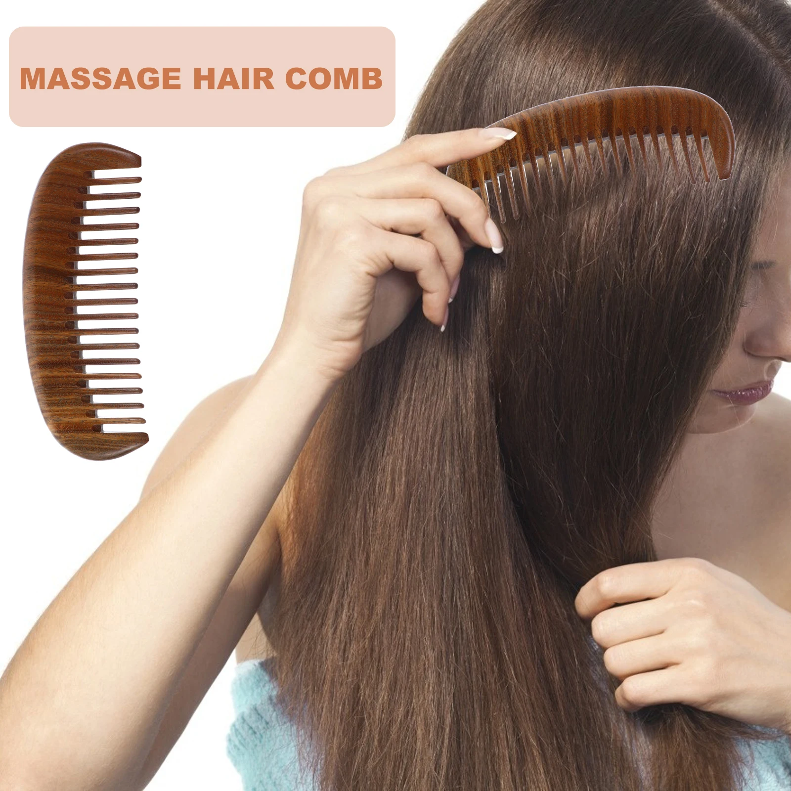 1pc Massage Hair Scalp Smooth Long Massage Wood Hair Comb Comb Lasting Durable Use Hairdressing Tool
1pc Massage Hair Scalp Smooth Long Massage Wood Hair Comb Comb Lasting Durable Use Hairdressing Tool