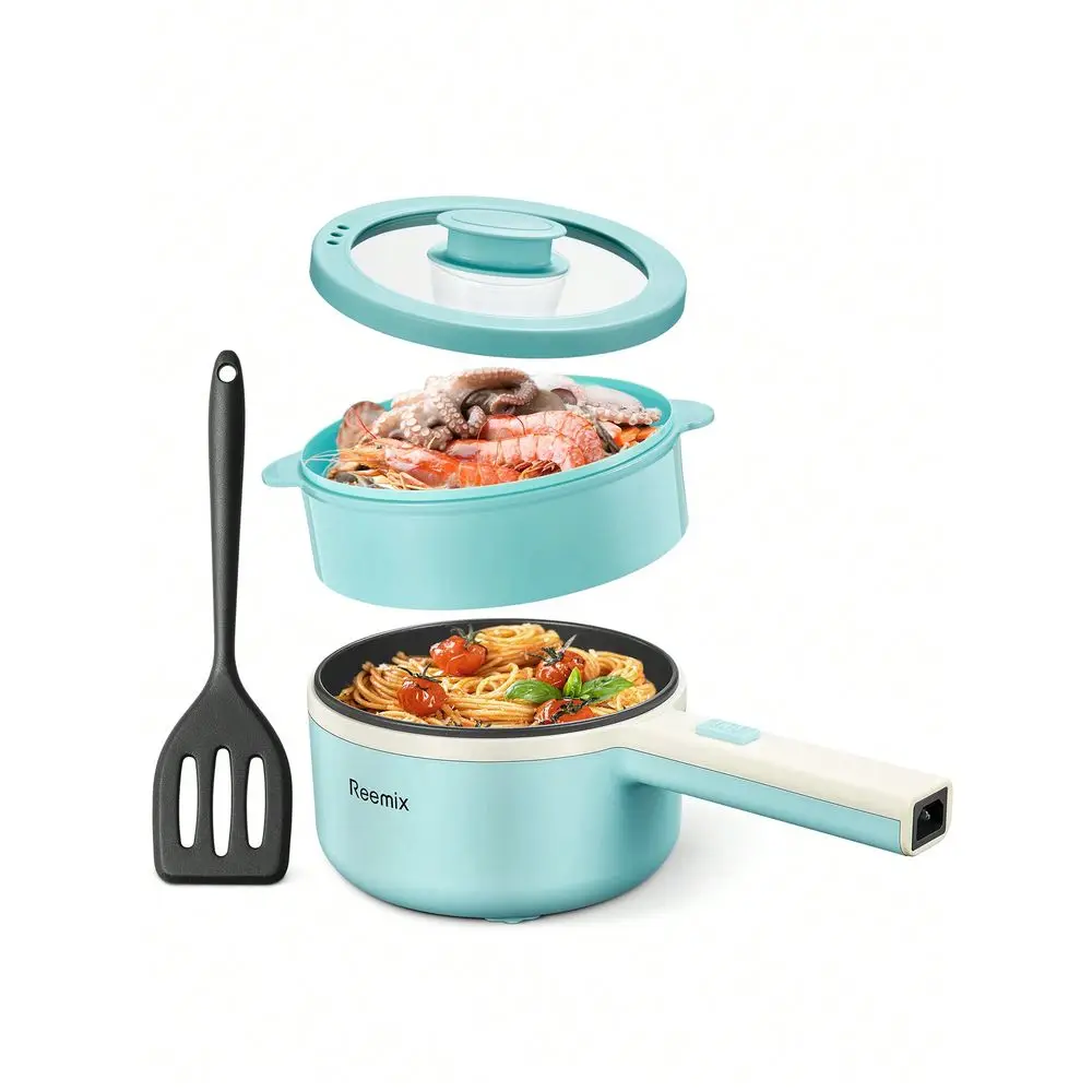 Hot Pot Electric With Steamer, 1.6L54.11oz Ramen Cooker NonStick Saute Pan For Steak, Egg, Fried Rice, Ramen, Oatmeal, Soup, Po
Hot Pot Electric With Steamer, 1.6L54.11oz Ramen Cooker NonStick Saute Pan For Steak, Egg, Fried Rice, Ramen, Oatmeal, Soup, Po