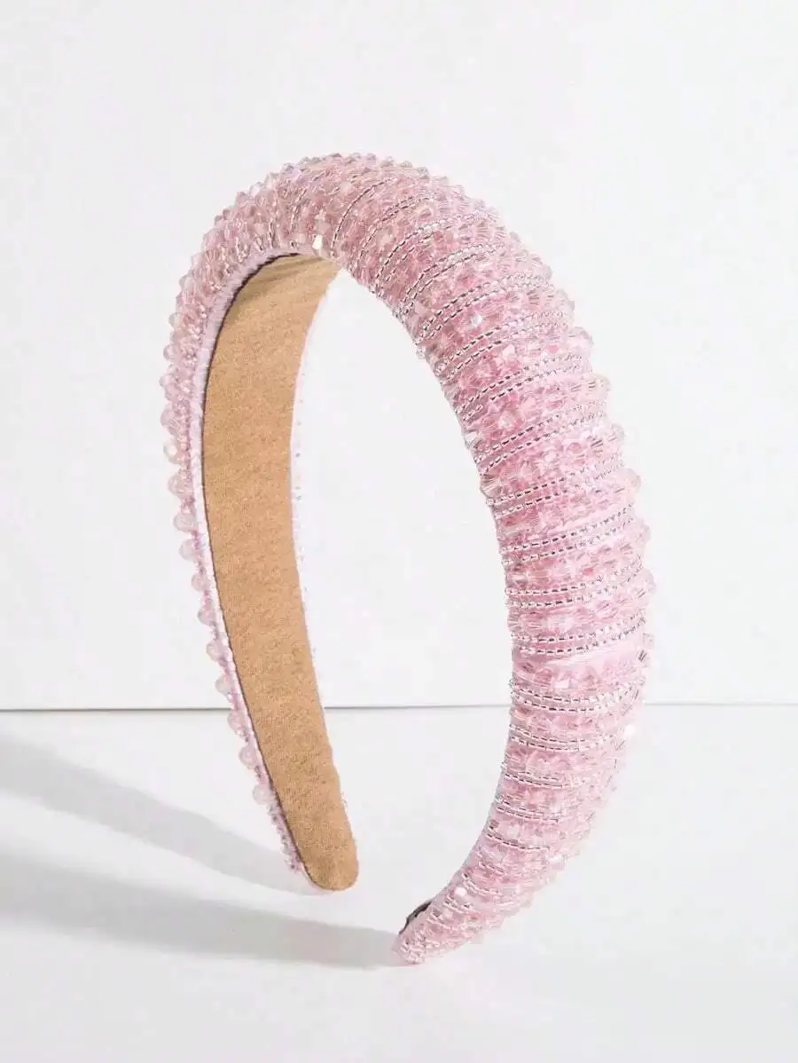 Pink Beaded Headband For Daily Wear Travel Dating Vacation Y2k Style
Pink Beaded Headband For Daily Wear Travel Dating Vacation Y2k Style
