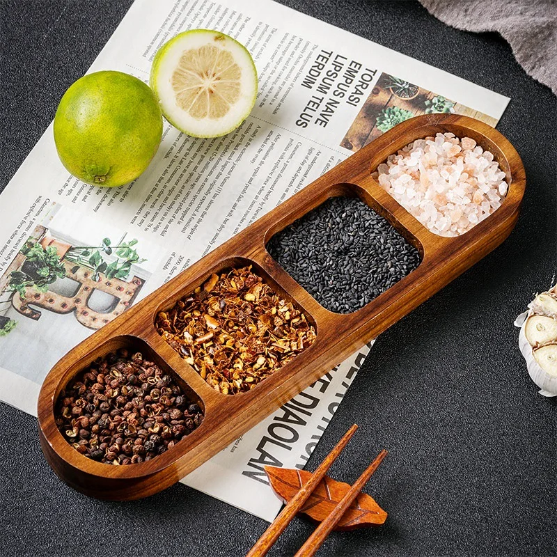Xiangsi Wood Seasoning Dish, Divided Dish, Household Solid Wood Snack Dish, Hot Pot Barbecue, Three Grid Sauce Dish, Snack Dish
Xiangsi Wood Seasoning Dish, Divided Dish, Household Solid Wood Snack Dish, Hot Pot Barbecue, Three Grid Sauce Dish, Snack Dish