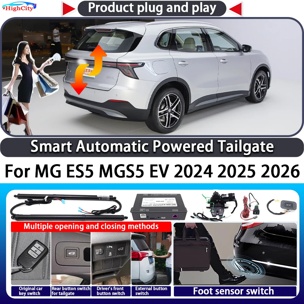For MG ES5 MGS5 EV 2024 2025 2026 Smart Automatic Powered Tailgate Key Control Trunk Lift OEM Close Kit Electric Power Tailgate
For MG ES5 MGS5 EV 2024 2025 2026 Smart Automatic Powered Tailgate Key Control Trunk Lift OEM Close Kit Electric Power Tailgate