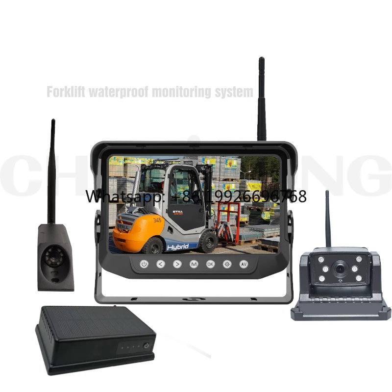 2.4G 7 Inch Wireless IP68 Waterproof Monitor Rear View Wireless Camera System for Forklift or Farm Tractor Agricultural
2.4G 7 Inch Wireless IP68 Waterproof Monitor Rear View Wireless Camera System for Forklift or Farm Tractor Agricultural