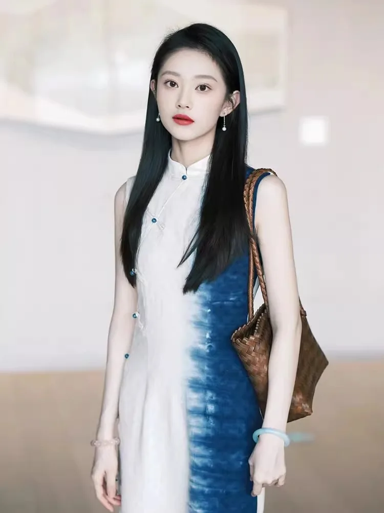 Ele Vintage Chinese Sle adient Young Girl's Dr High Collar Long Svel Midi Skirt Warm Daily Wear Pure Color
Ele Vintage Chinese Sle adient Young Girl's Dr High Collar Long Svel Midi Skirt Warm Daily Wear Pure Color