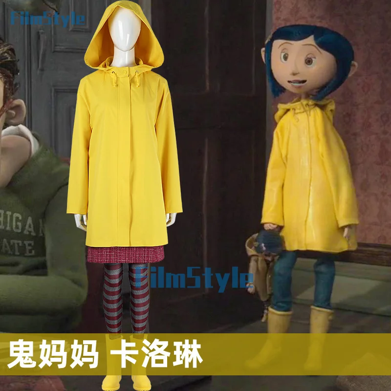 Костюм для косплея Coraline & The Secret Door Caroline, желтое пальто, рубашка, юбка, наряд на Хэллоуин, Рождество, Новый год, костюм, индивидуальный размер
Костюм для косплея Coraline & The Secret Door Caroline, желтое пальто, рубашка, юбка, наряд на Хэллоуин, Рождество, Новый год, костюм, индивидуальный размер
