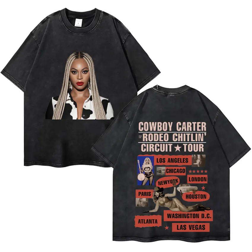 Винтажные потертые футболки Beyonce Cowboy Carter 2025 Tour Merch, футболка, мужская одежда, летние эстетические футболки большого размера унисекс
Винтажные потертые футболки Beyonce Cowboy Carter 2025 Tour Merch, футболка, мужская одежда, летние эстетические футболки большого размера унисекс