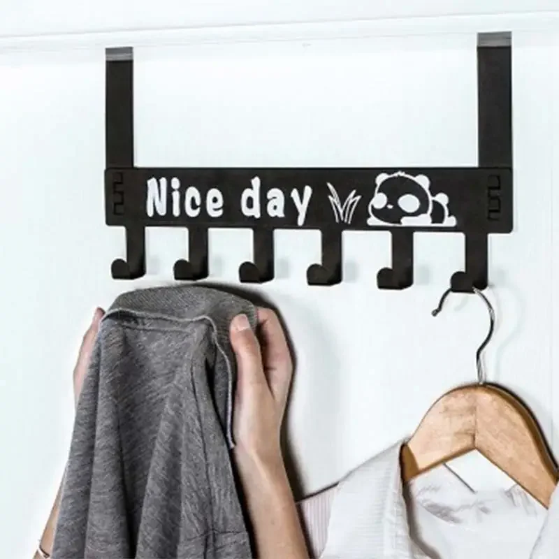 6-Hook Bathroom Organizer Hanger Titanium Steel Home Kitchen Hooks Over Door Hanging Storage Rack Holder
6-Hook Bathroom Organizer Hanger Titanium Steel Home Kitchen Hooks Over Door Hanging Storage Rack Holder