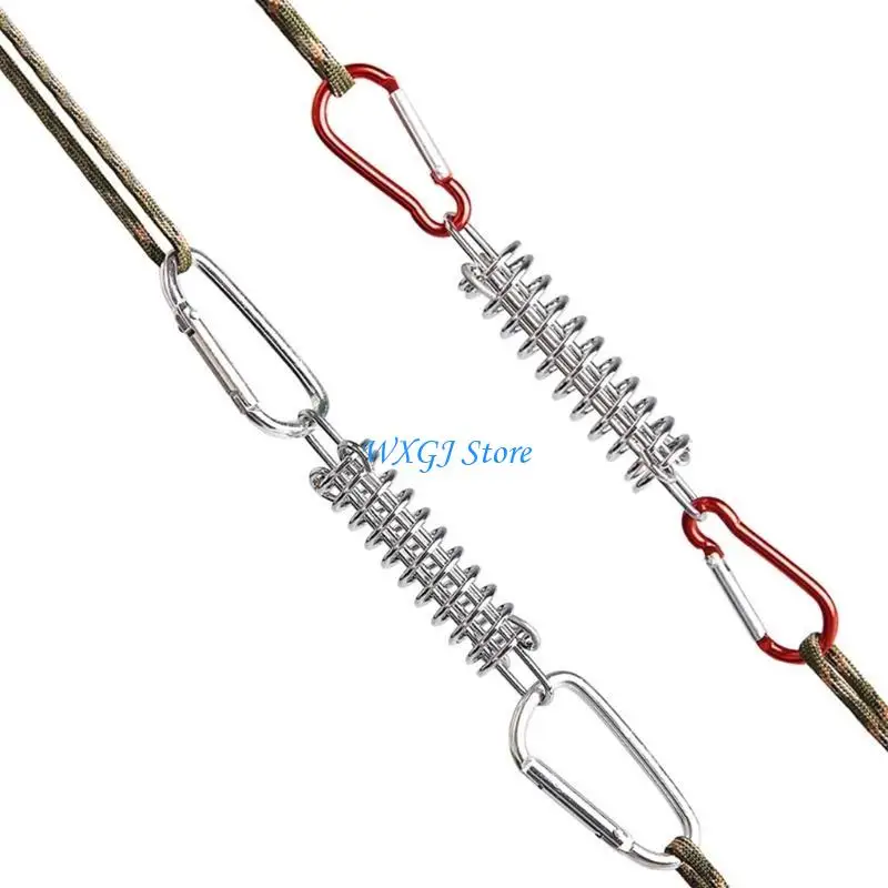 37JE 5Pcs Steel Tent Rope Tightener with Carabiner Clips Cord Adjuster Tensioner Pegs
37JE 5Pcs Steel Tent Rope Tightener with Carabiner Clips Cord Adjuster Tensioner Pegs