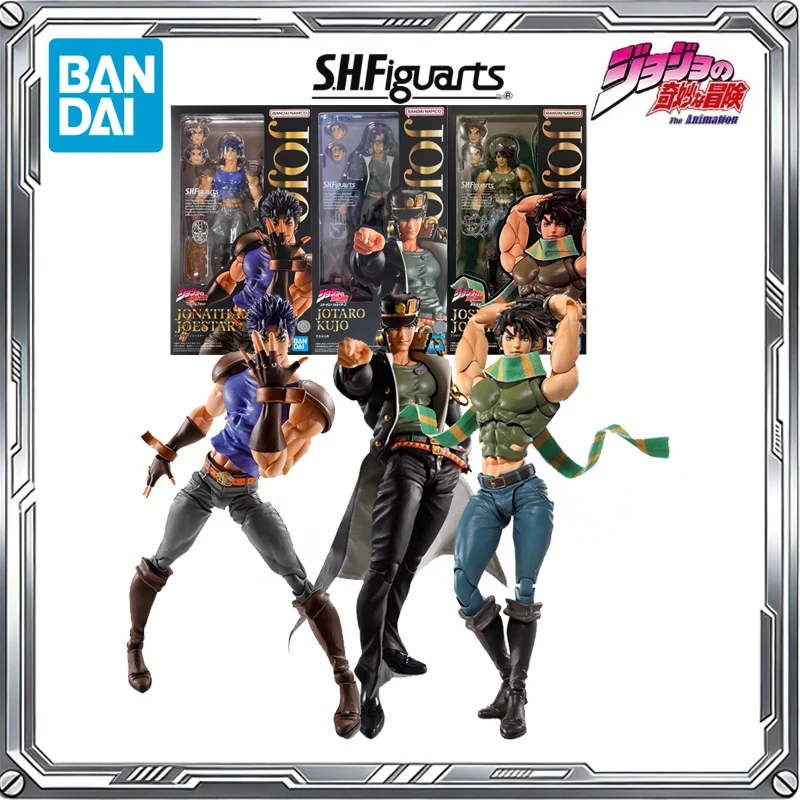 BANDAI Original S.H.Figuarts JoJo's Bizarre Adventure Anime Joseph Joestar Jonathan Joestar Jotaro Kujo Action Figure Toys Gift
BANDAI Original S.H.Figuarts JoJo's Bizarre Adventure Anime Joseph Joestar Jonathan Joestar Jotaro Kujo Action Figure Toys Gift