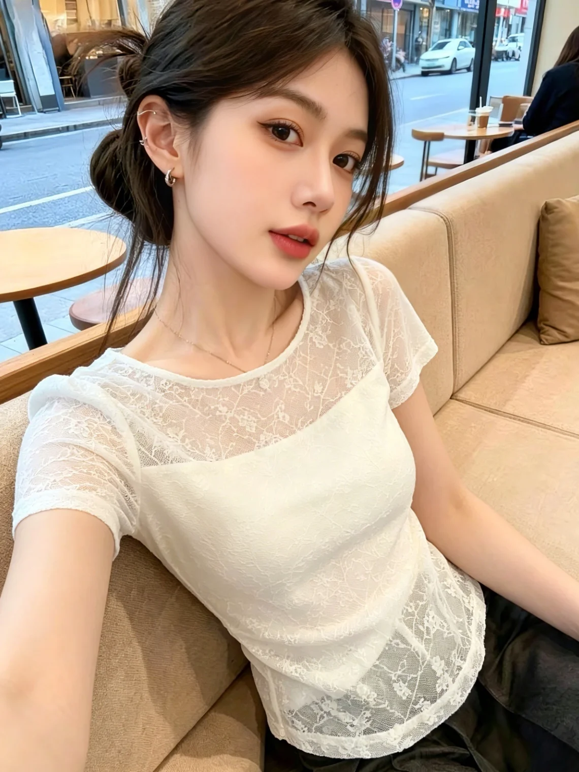 Fashionable Short Sleeve T-Shirt Women's Summer New Style Self-Keeping Embroidery Slimming Top Korean Version Straight Cut
Fashionable Short Sleeve T-Shirt Women's Summer New Style Self-Keeping Embroidery Slimming Top Korean Version Straight Cut
