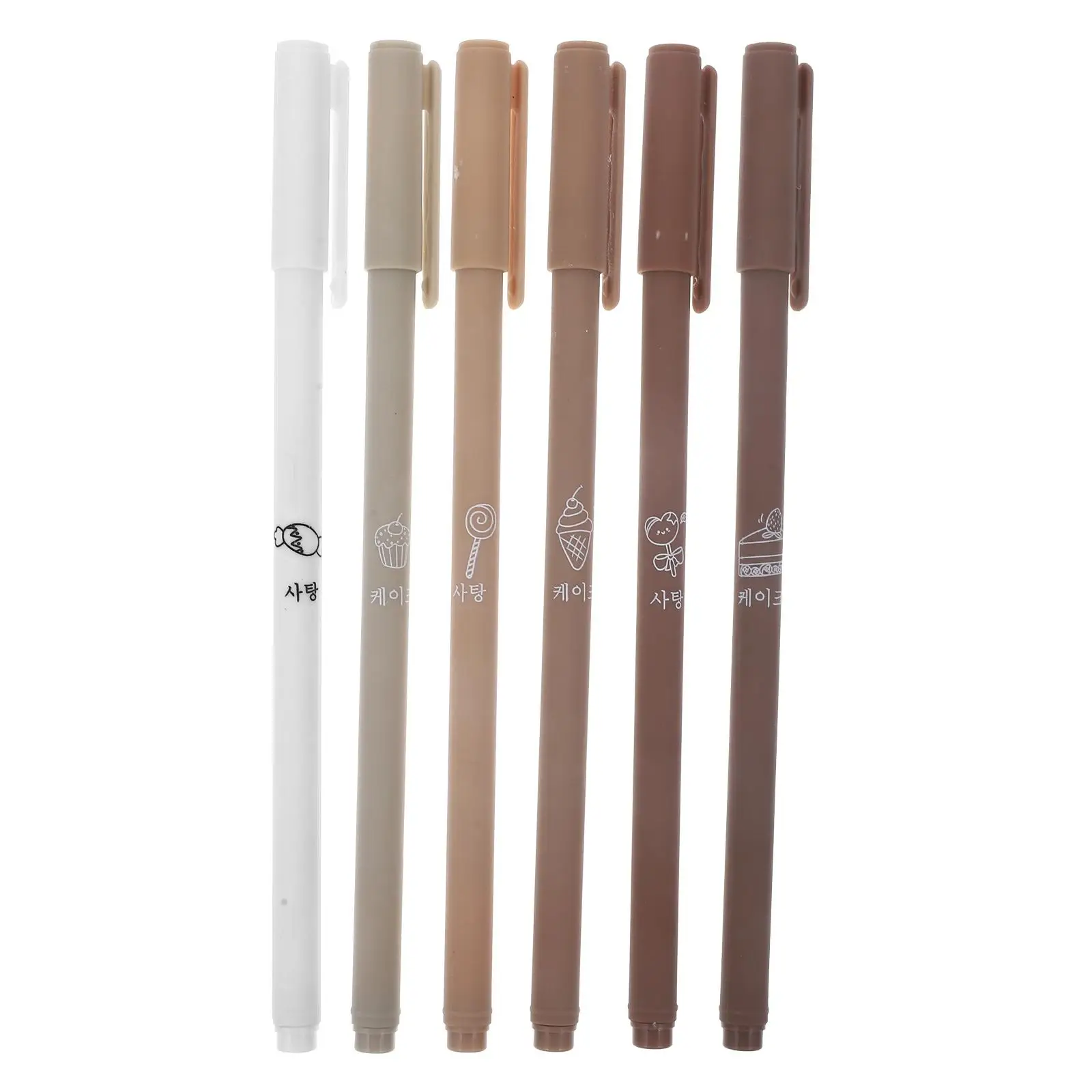 6 Pcs Gel Pen Set Stylus Highlighter Brown Ink Fine Point Lined Write Pencil Case Crayon
6 Pcs Gel Pen Set Stylus Highlighter Brown Ink Fine Point Lined Write Pencil Case Crayon