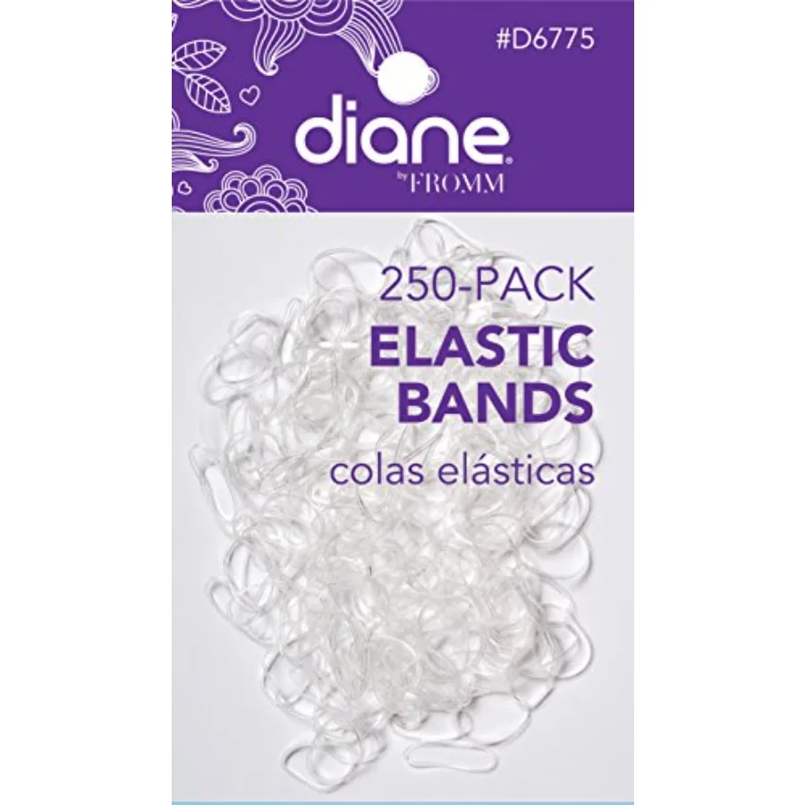 Diane D6775 Clear Elastic Bands for Hair Styling, Braids - 250 Count Pack of 1
Diane D6775 Clear Elastic Bands for Hair Styling, Braids - 250 Count Pack of 1