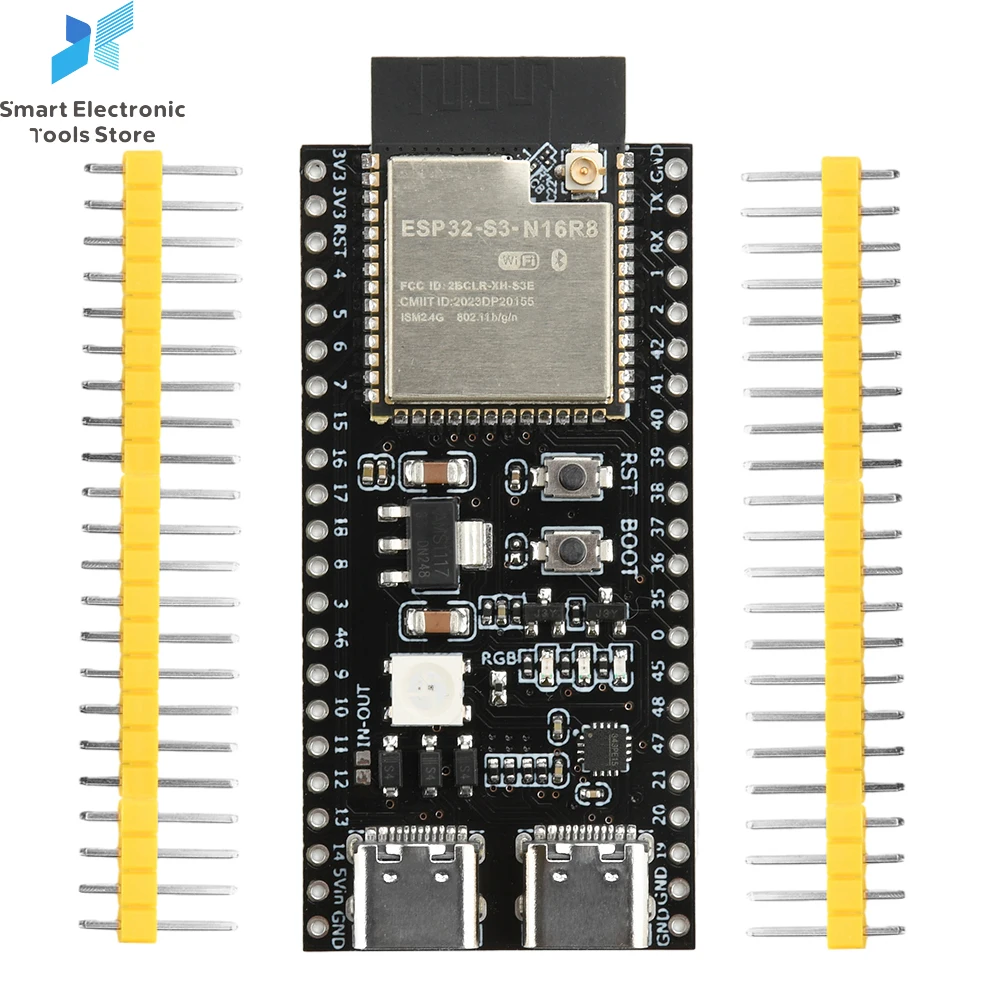 ESP32-S3 WiFi Bluetooth Development Board Core Board ESP32-S3-N16R8/N8R2 Internet of Things Module Type C Interface
ESP32-S3 WiFi Bluetooth Development Board Core Board ESP32-S3-N16R8/N8R2 Internet of Things Module Type C Interface