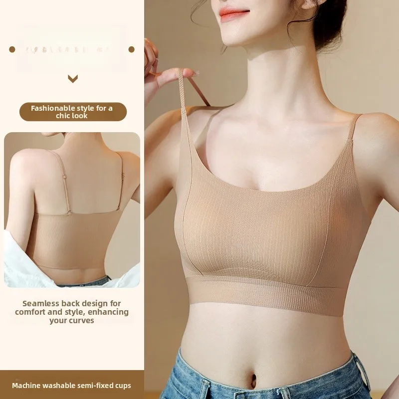One-Piece Strapless Bra Women's Fixed Cup Non-Removable Steel Ring Gathered Push-Up Underwear Comfortable Home Clothes
One-Piece Strapless Bra Women's Fixed Cup Non-Removable Steel Ring Gathered Push-Up Underwear Comfortable Home Clothes