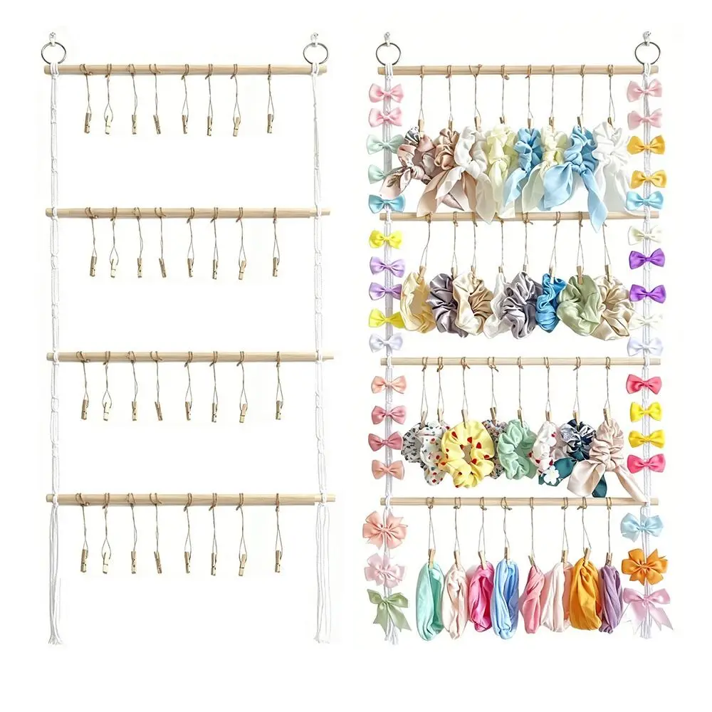 Creative Hair Accessory Storage Rack Macrame Boho Style Headband Organizer Wall Mounted Handwoven Hair Clip Storage Rack
Creative Hair Accessory Storage Rack Macrame Boho Style Headband Organizer Wall Mounted Handwoven Hair Clip Storage Rack