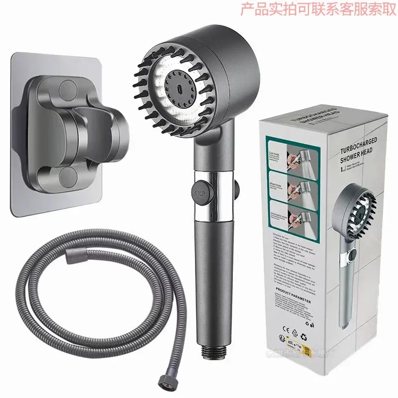 Pressurized Shower Bathroom Bath Massage Filter Spray 4-in-1 Handheld Shower Head
Pressurized Shower Bathroom Bath Massage Filter Spray 4-in-1 Handheld Shower Head