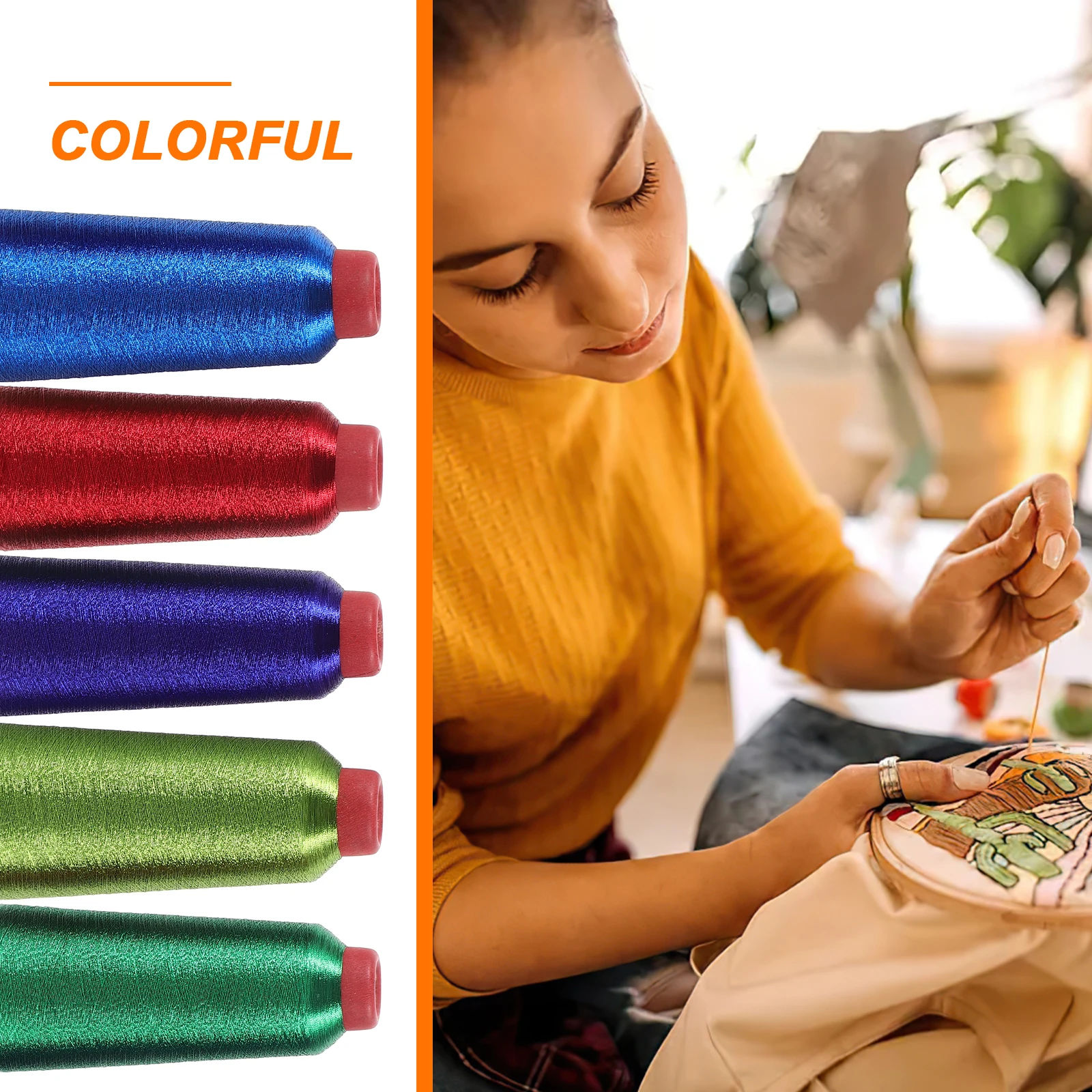 5 Rolls Embroidery Thread Cross Material Durable Practical Long Term Use Different Colors Choices Gift Set
5 Rolls Embroidery Thread Cross Material Durable Practical Long Term Use Different Colors Choices Gift Set
