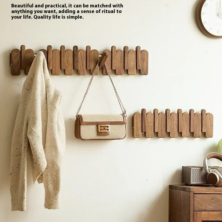 Piano key hanging clothes rack, wall mounted solid wood hanging clothes hook, entrance door, foyer clothes rack
Piano key hanging clothes rack, wall mounted solid wood hanging clothes hook, entrance door, foyer clothes rack