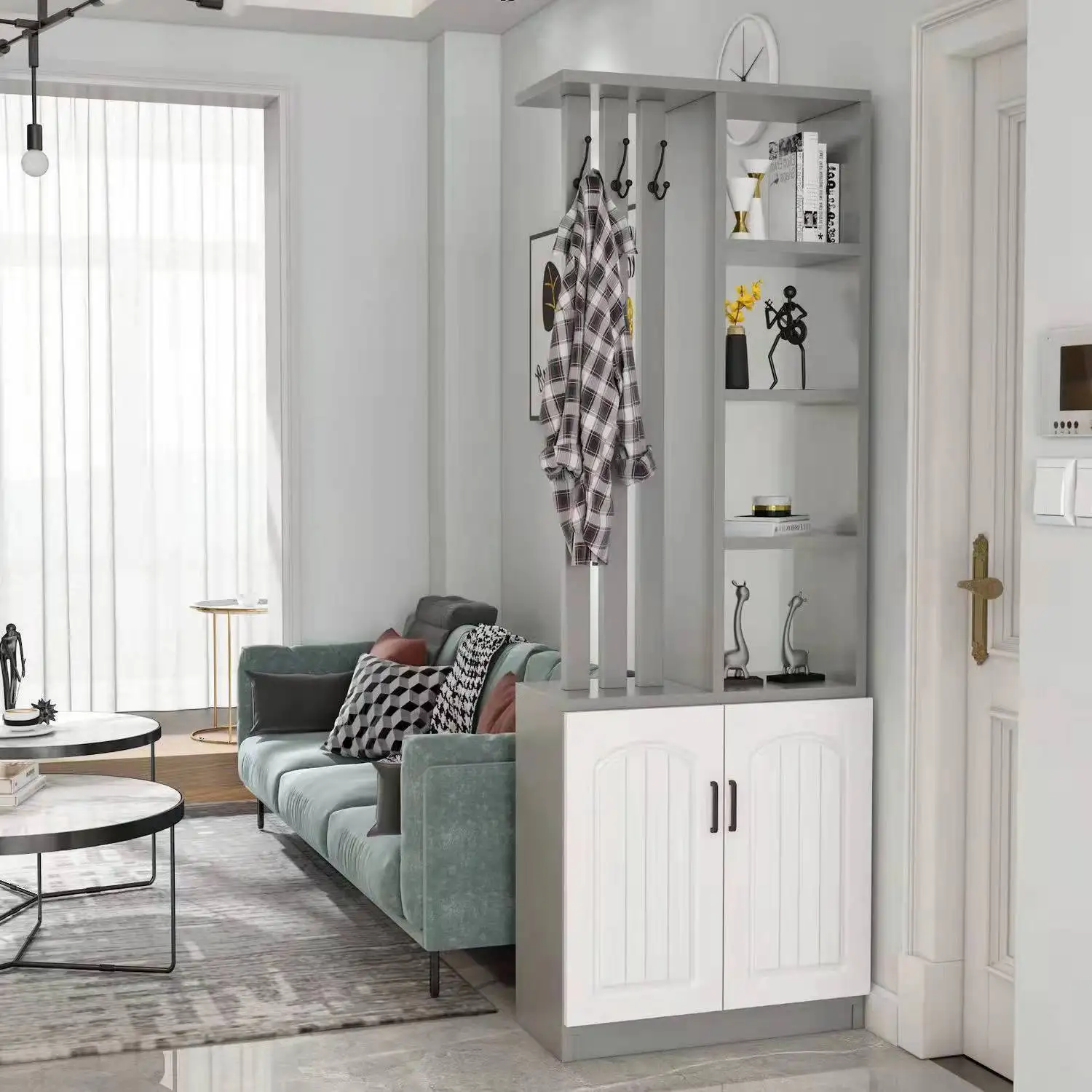 Entrance cabinet, shoe cabinet, integrated screen partition, living room blocking, home entrance door, foyer, modern simple
Entrance cabinet, shoe cabinet, integrated screen partition, living room blocking, home entrance door, foyer, modern simple